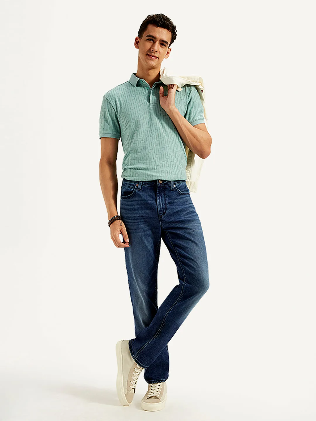Balanced Style Men's Redloop 511 Slim Fit Mid Rise Jeans