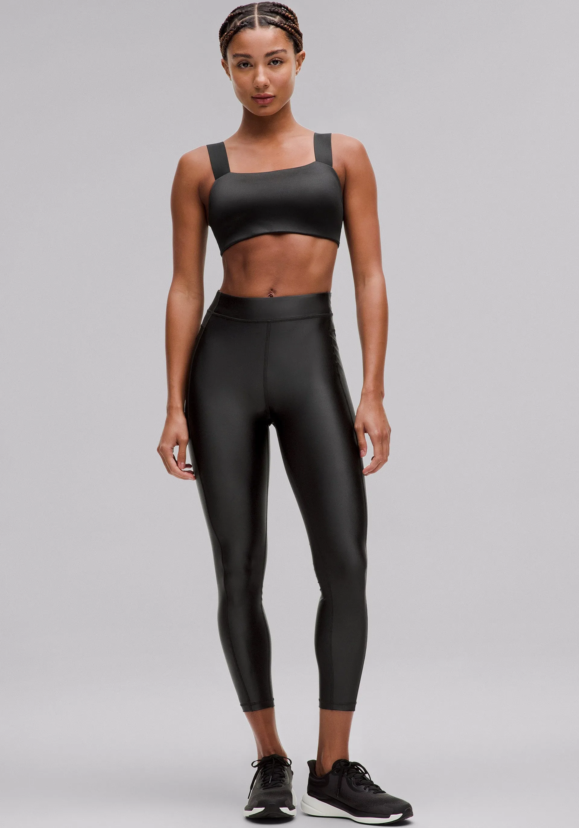 For Adults Pilates Session Satin Shine High-Rise Tight 25"