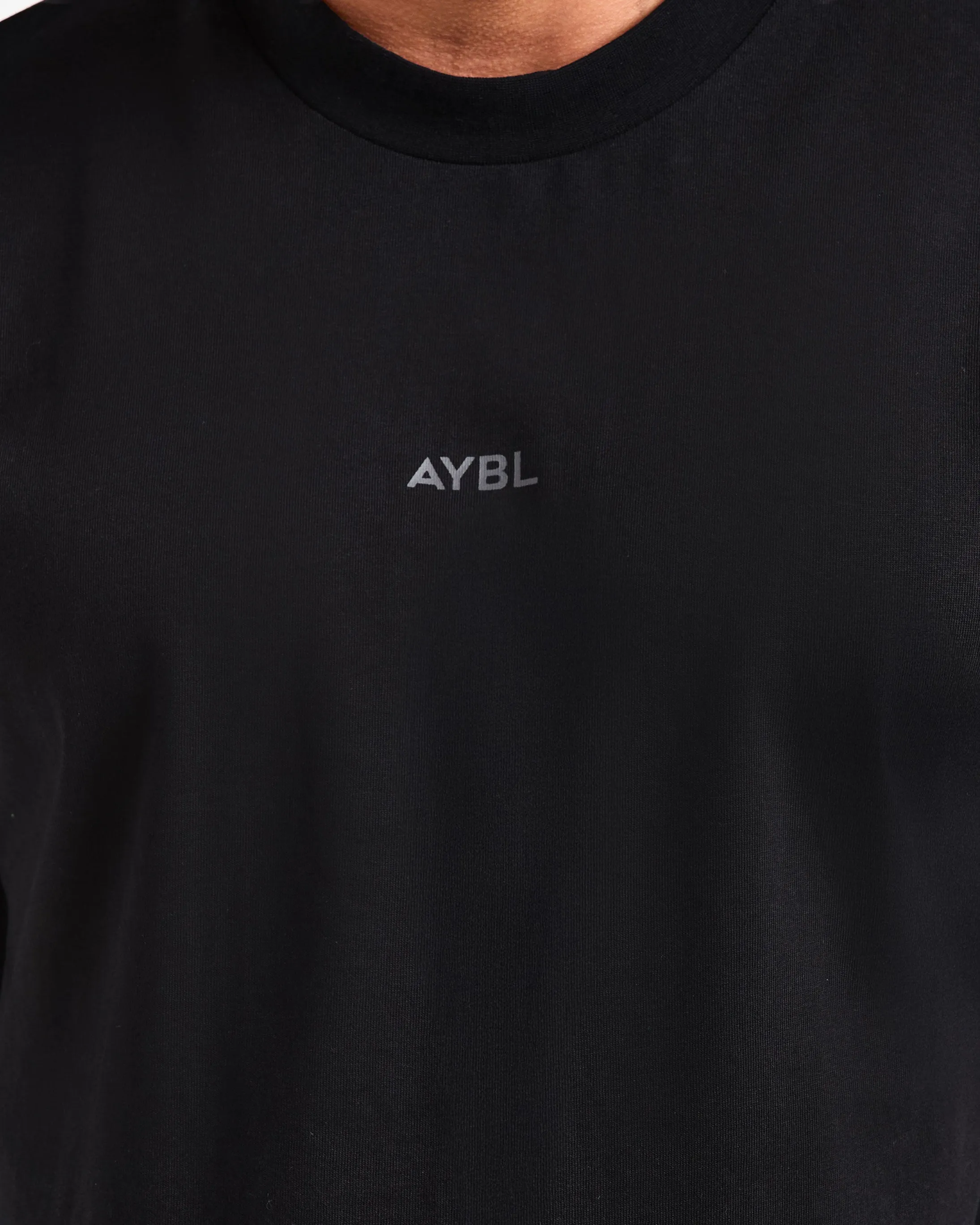 Buttery Soft Fabric Modern Wear Craft Oversized T Shirt - Black