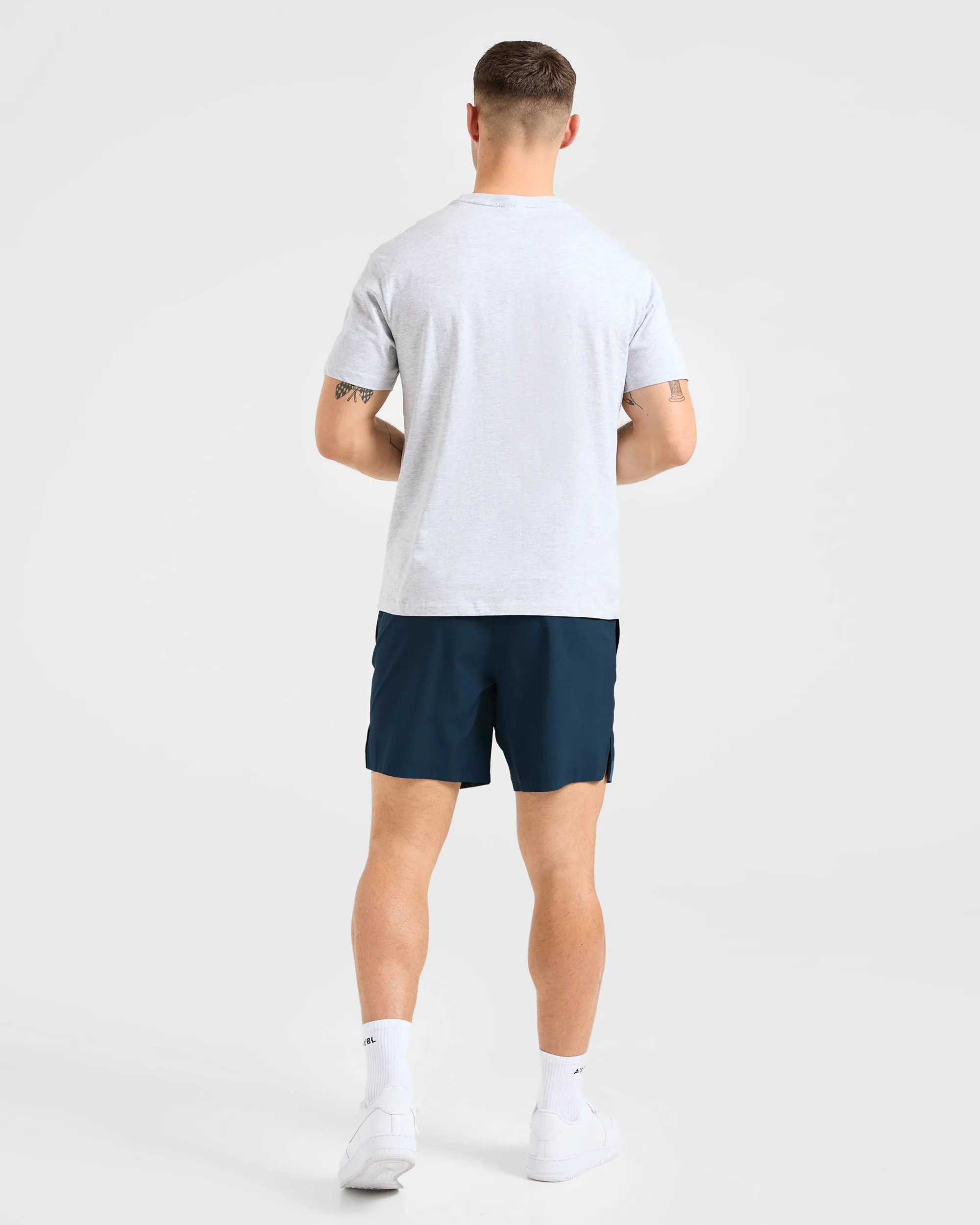 Essential T Shirt - Light Grey Marl Weekend Smart