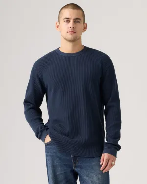 Levi's? L/S Relaxed Thermal Tee - Navy Blazer GD Comfort Stretch Lightweight Urban Explorer