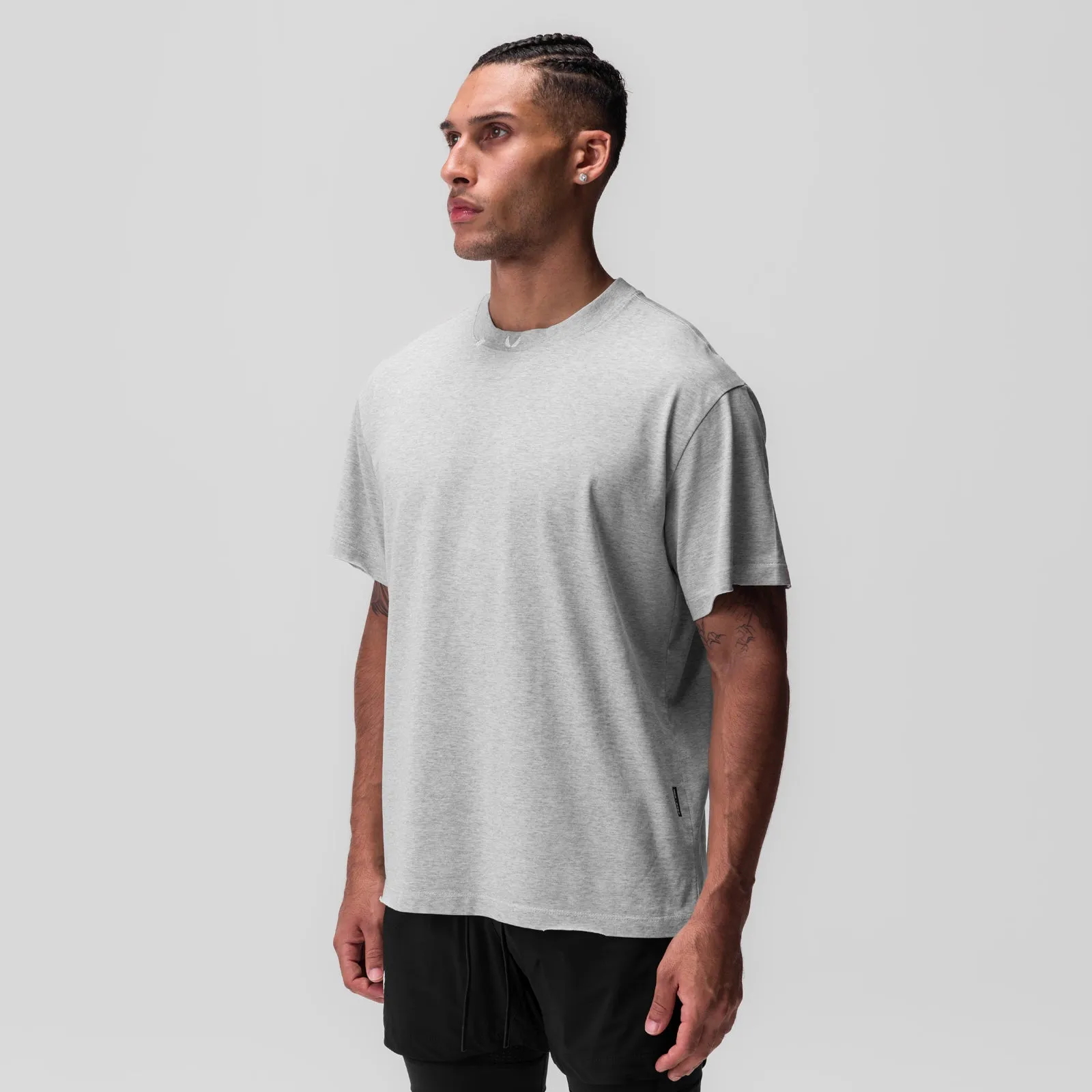 EasyCare Fabric Quick-Dry Fabric 0797. Tech Essential? Relaxed Tee - Heather Grey