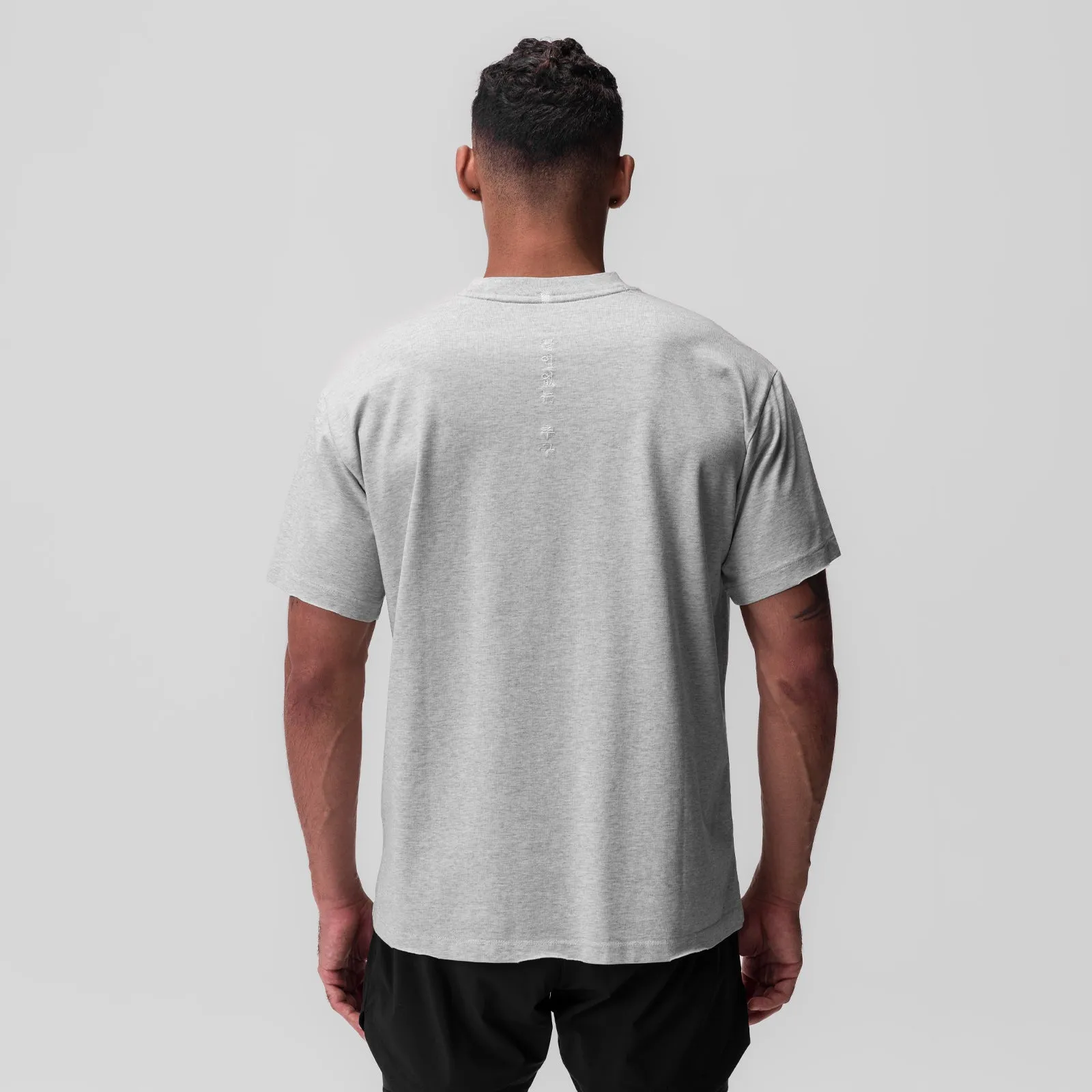 0797. Tech Essential? Relaxed Tee - Heather Grey Washable