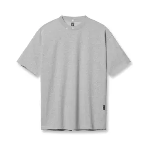 Sleek Fit Flexible Ribbed Cuffs 0797. Tech Essential? Relaxed Tee - Heather Grey