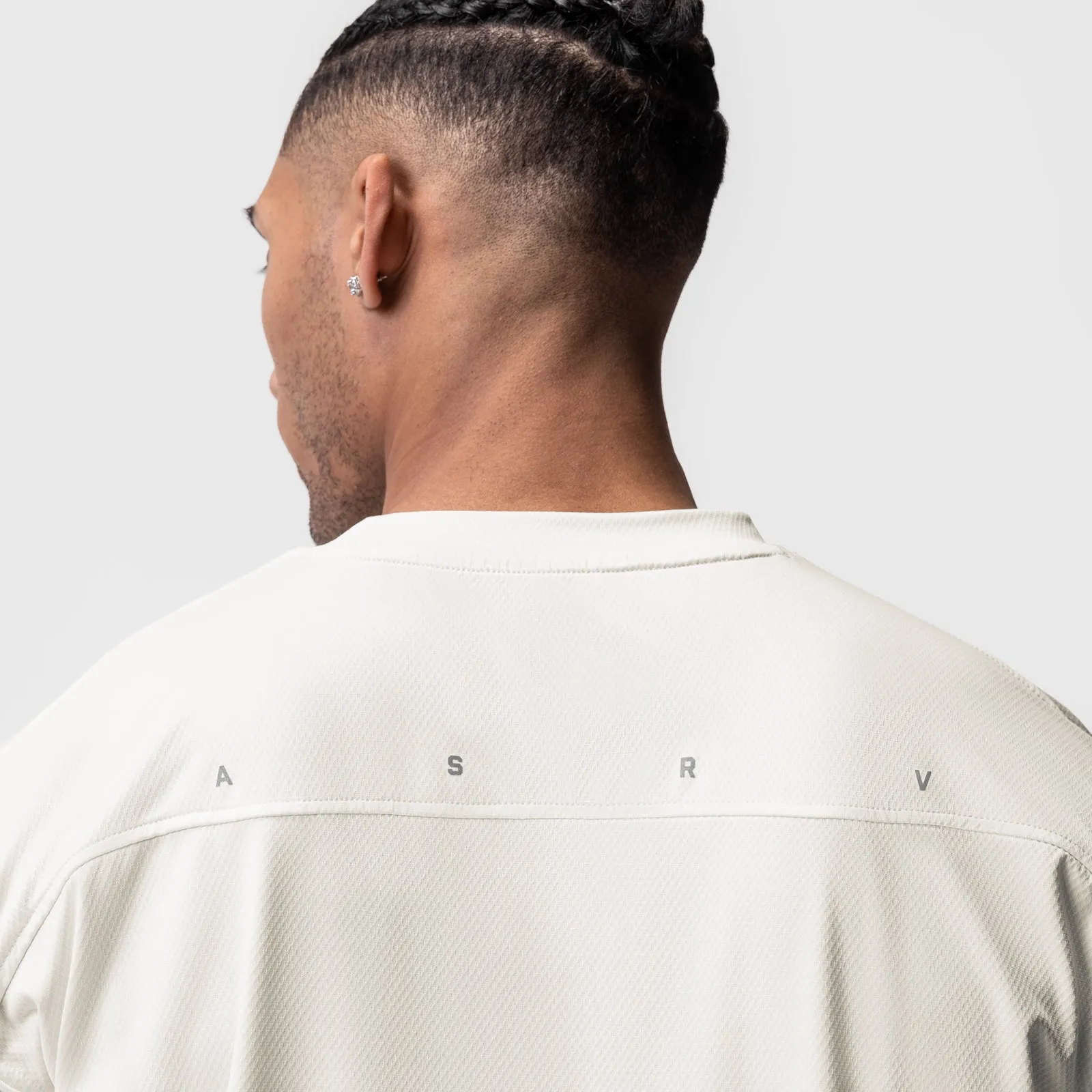 Street Fashion Wrinkle Resistant Finish 0822. AeroSilver? Oversized Tee - Ivory Cream
