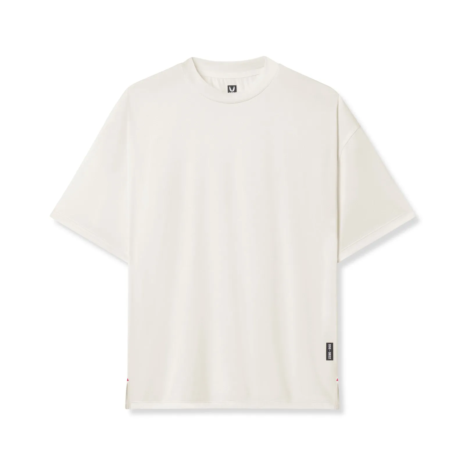 0822. AeroSilver? Oversized Tee - Ivory Cream contrast WrinkleResistant Texture