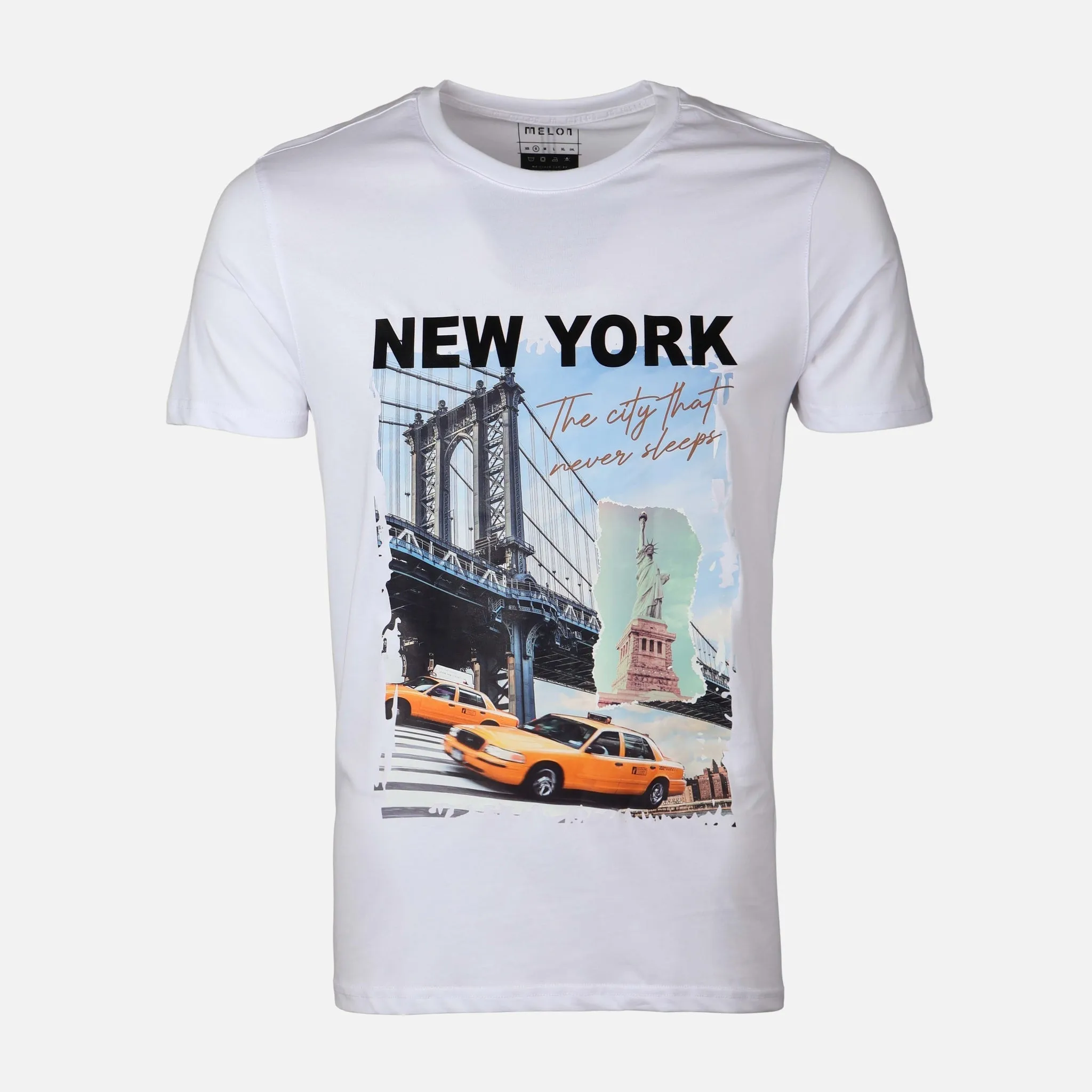 SheerLayeredPanels MEN T-SHIRT ROUND NECK REGULAR FIT