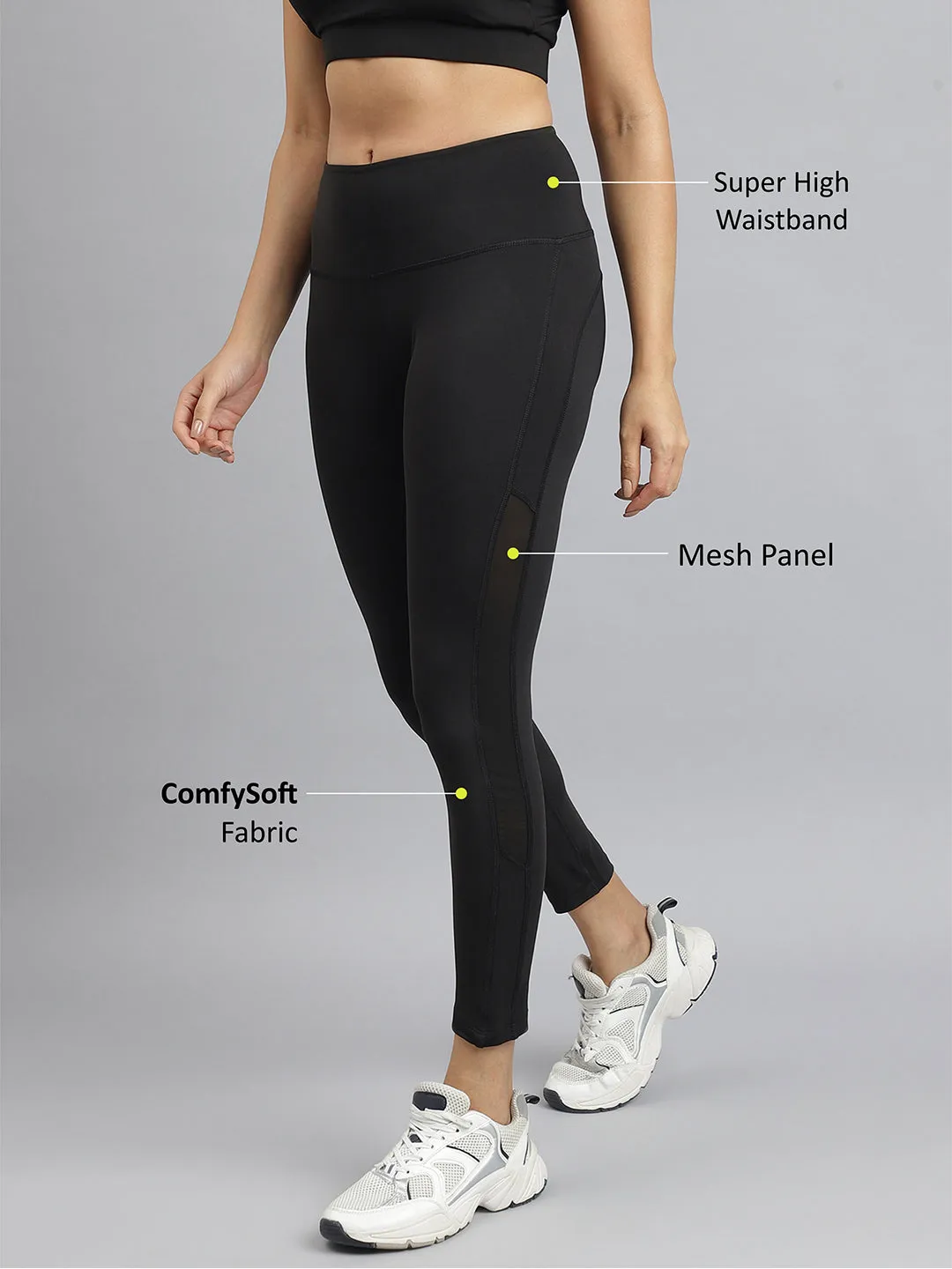 Seamless Design Holiday Outfit Anytime Wear Alcis Women Black Anti-Static Slim-Fit Full-Length All-Day Long Tights