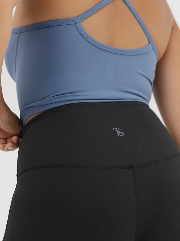 Non Slip Grip Waistband Mellow Flare In Black
