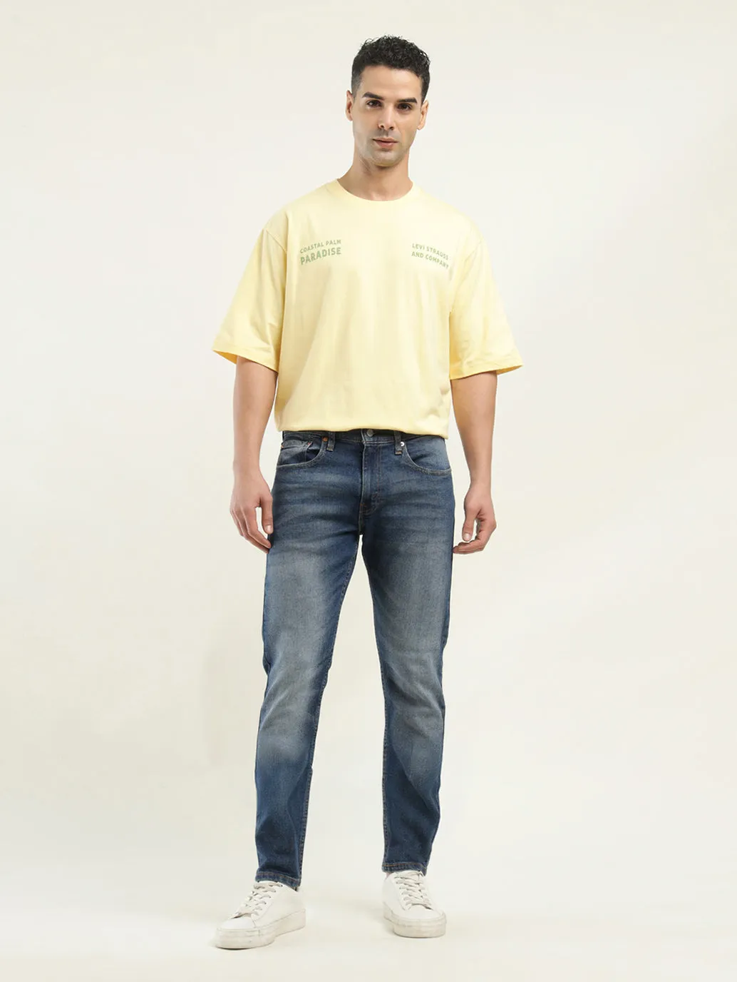 Spring Mood Outdoor Enthusiast Formal Men's 512 Indigo Slim Tapered Fit Mid Rise Jeans