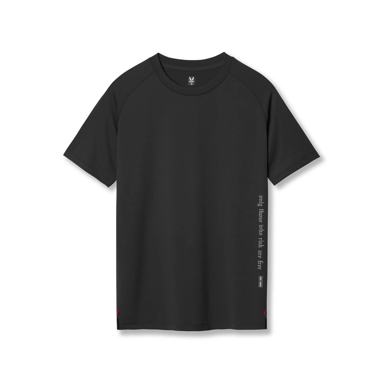 0839. 3D-Lite? 2.0 Lycra? Fitted Tee - Black "OTWR" Light Comfort
