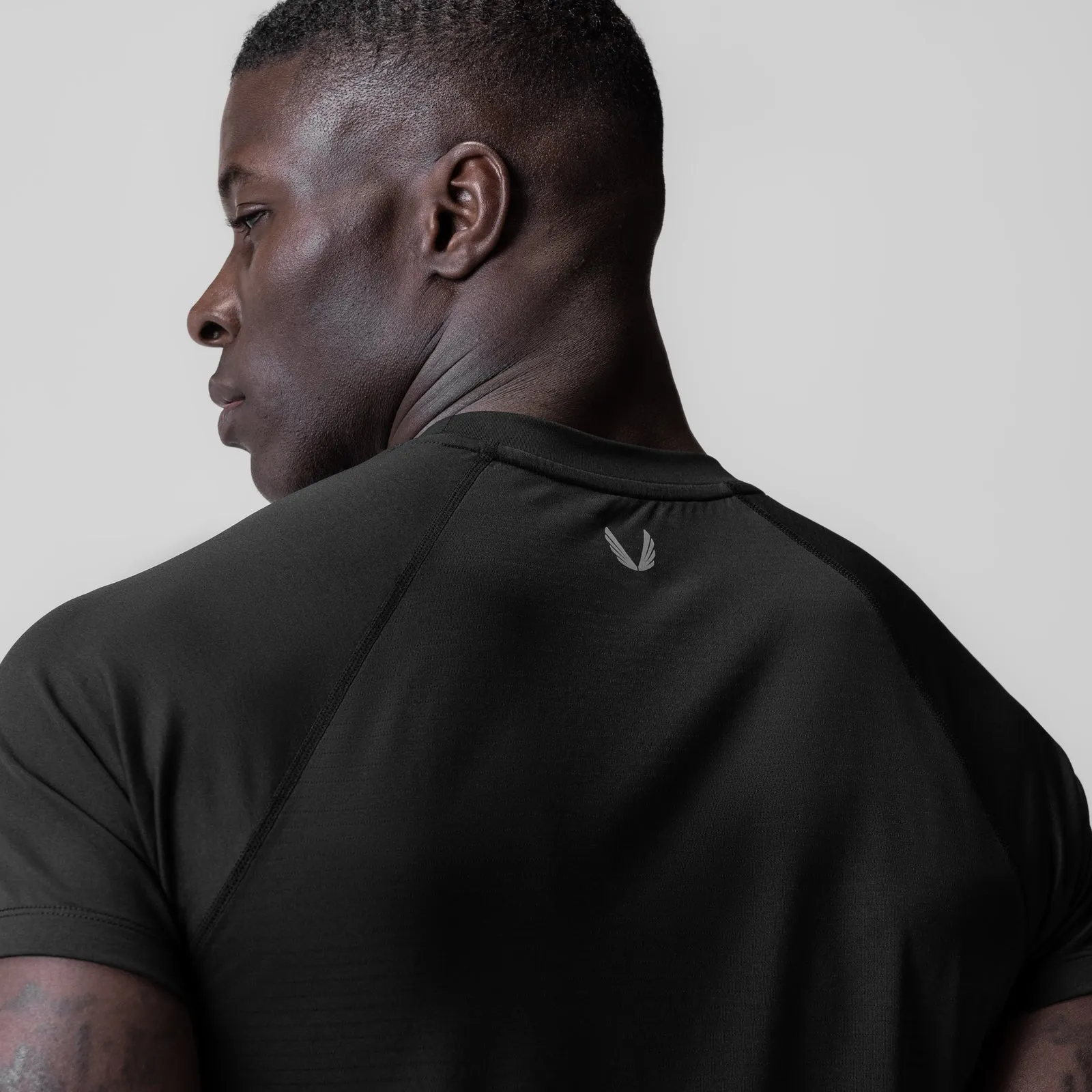 On-the-Go Fashion Quick Dry Technology 0839. 3D-Lite? 2.0 Lycra? Fitted Tee - Black "OTWR"
