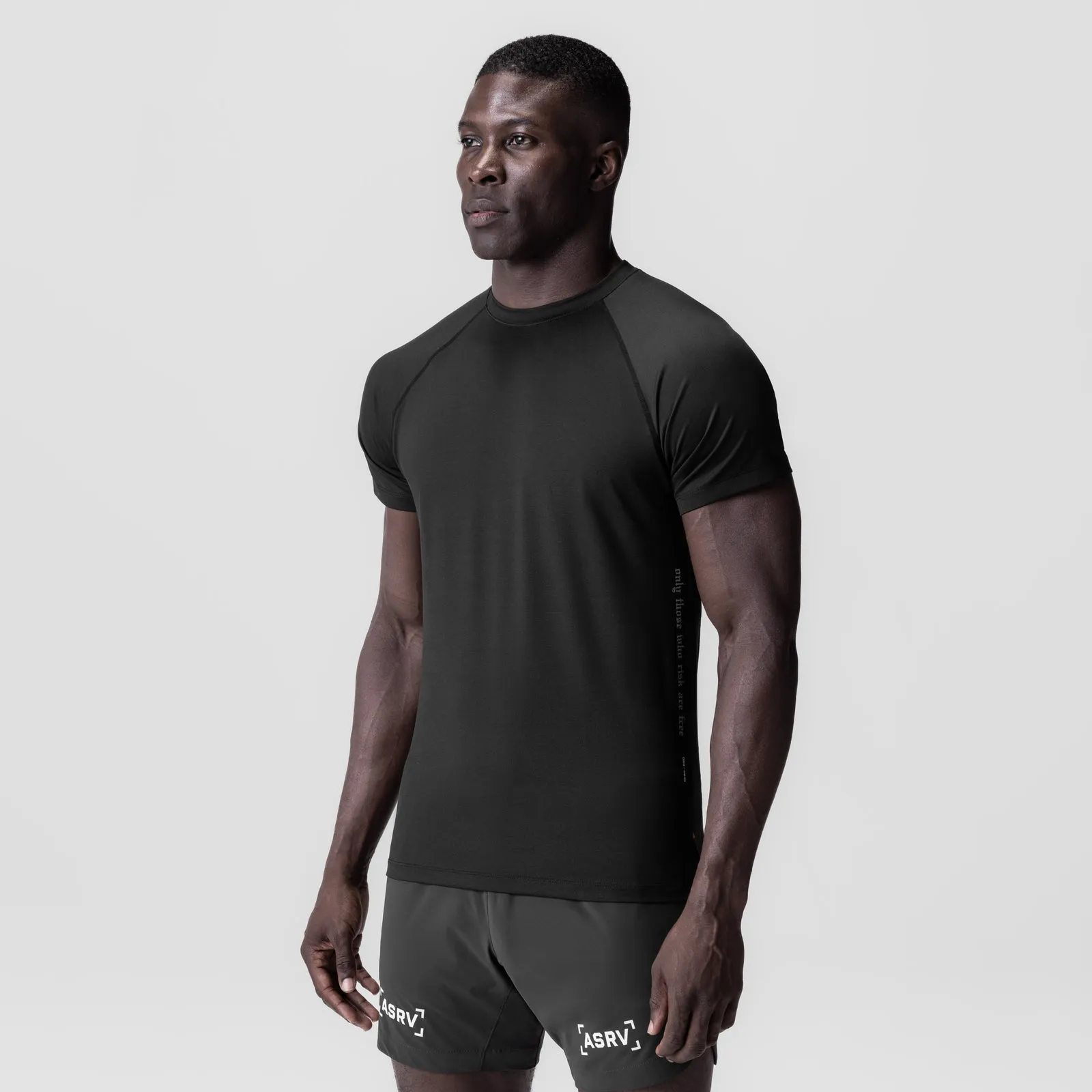 Outdoor Style Trend 0839. 3D-Lite? 2.0 Lycra? Fitted Tee - Black "OTWR"