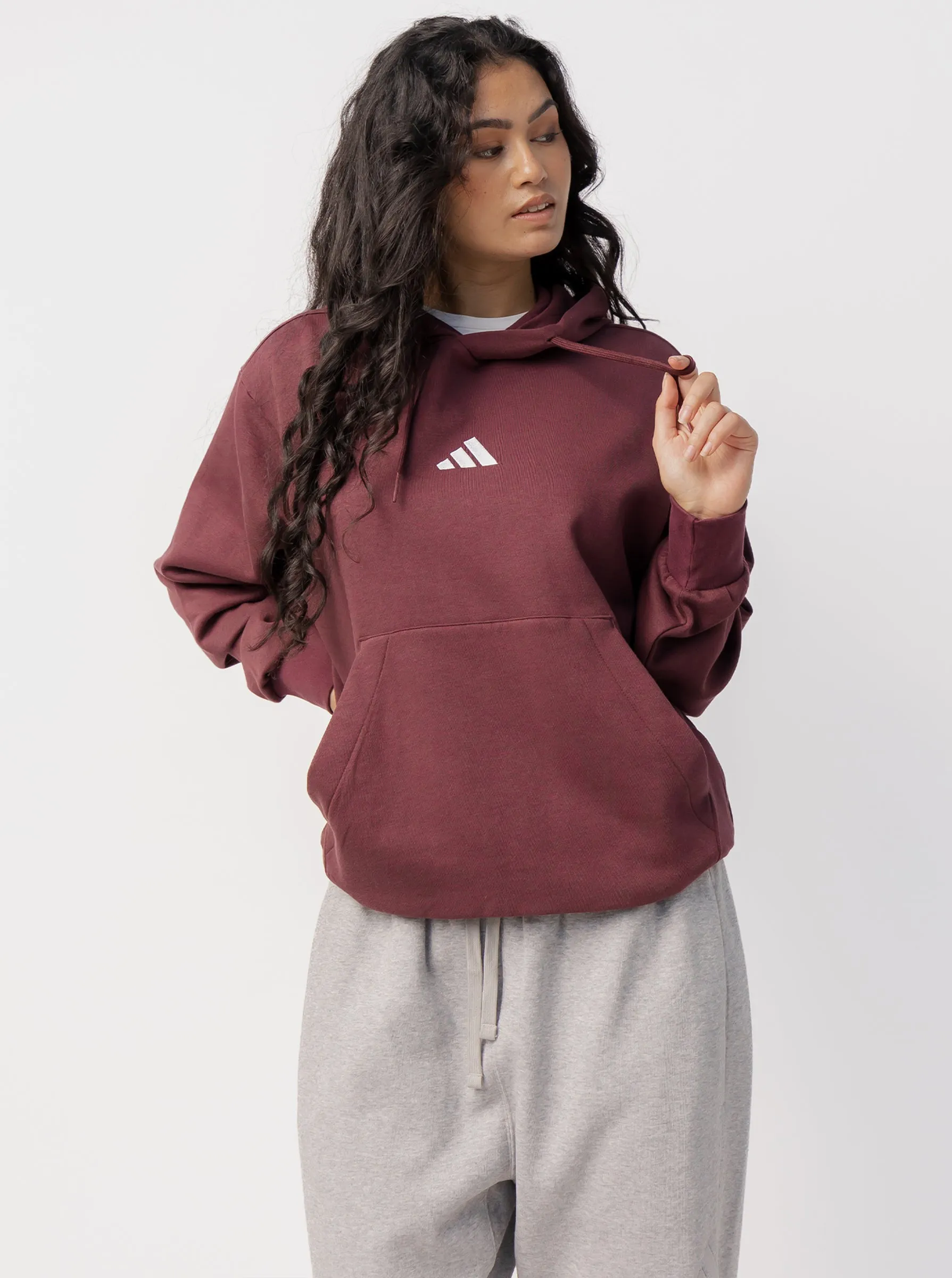 Sleeve Detail Essentials Feelcozy Fleece Hoodie Unisex