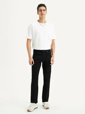 Men's 511 Black Slim Fit Mid Rise Jeans Breathable Minimalist Streetwear Fan Minimalist Style