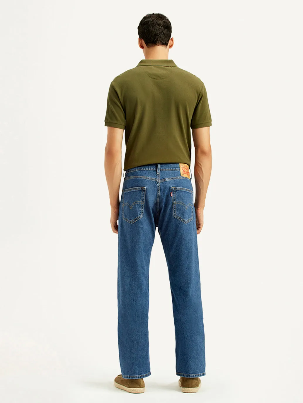 Neutral Autumn Days Summer Vibes Men's 505 Blue Straight Fit Mid Rise Jeans