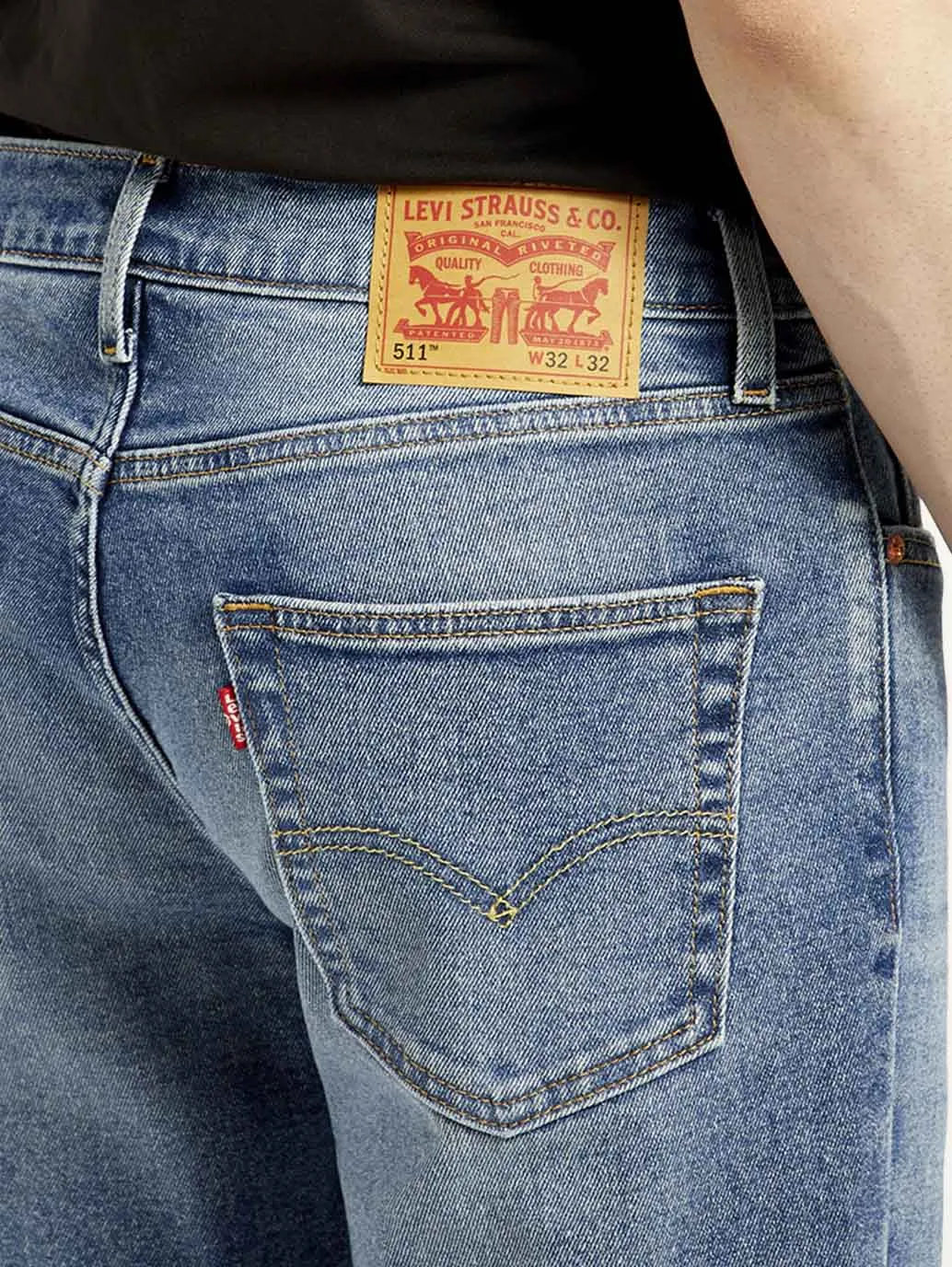 Any Time Wear High Durability Thread Men's 517 Med Indigo Bootcut Fit Mid Rise Jeans