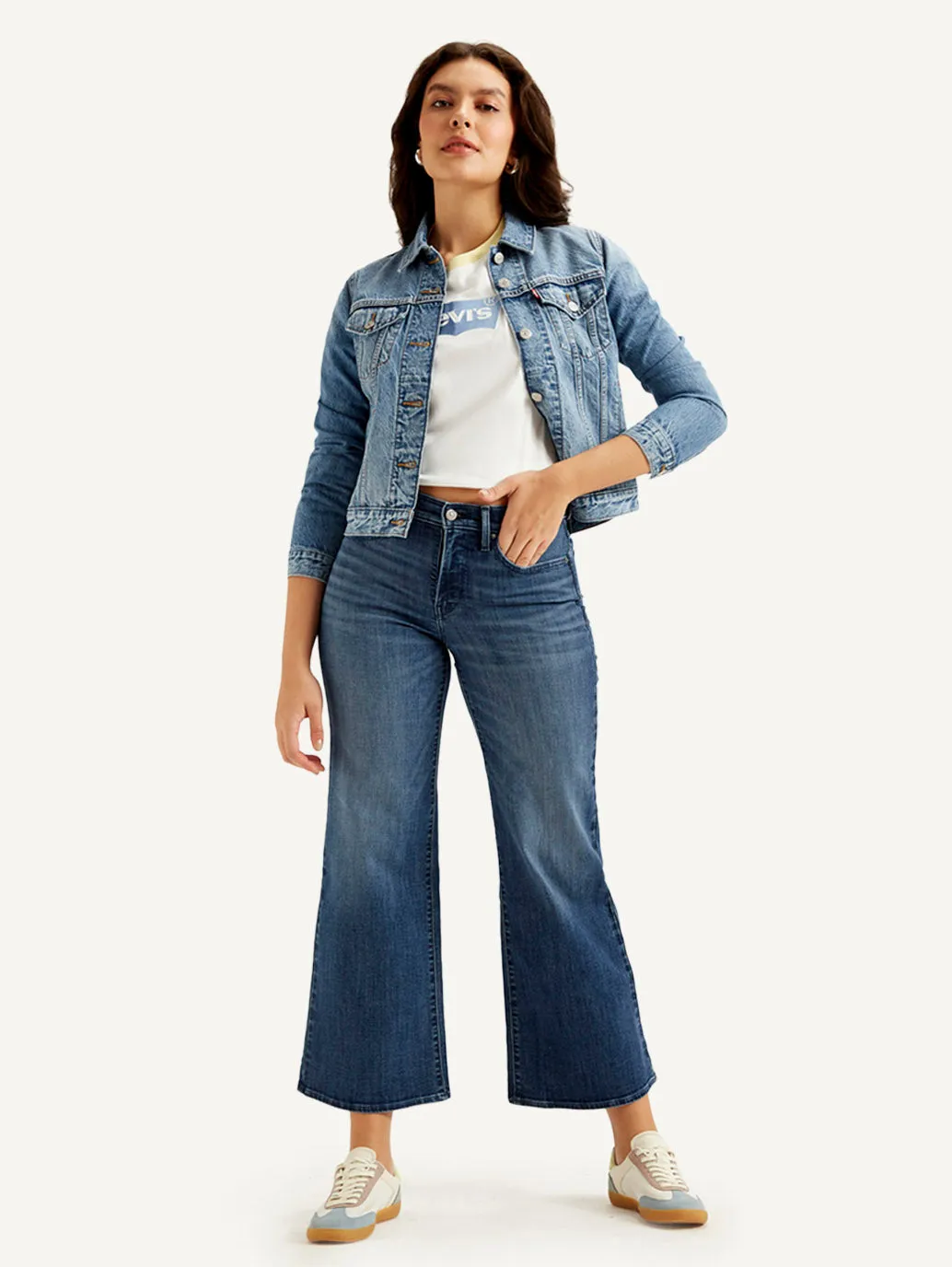 Sustainable Creative Look Stay Comfortable Women's 318 Blue Flared Fit High Rise Jeans