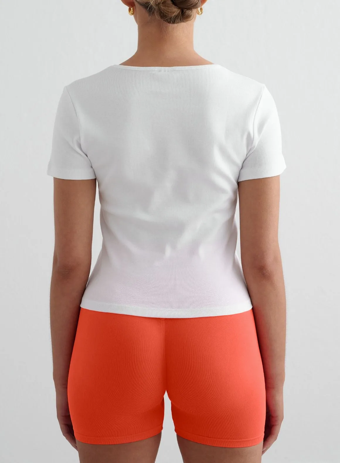 Active Look White Stretch T-shirt