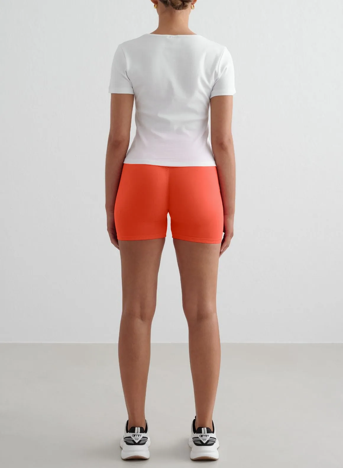 White Stretch T-shirt Colorfast Dye