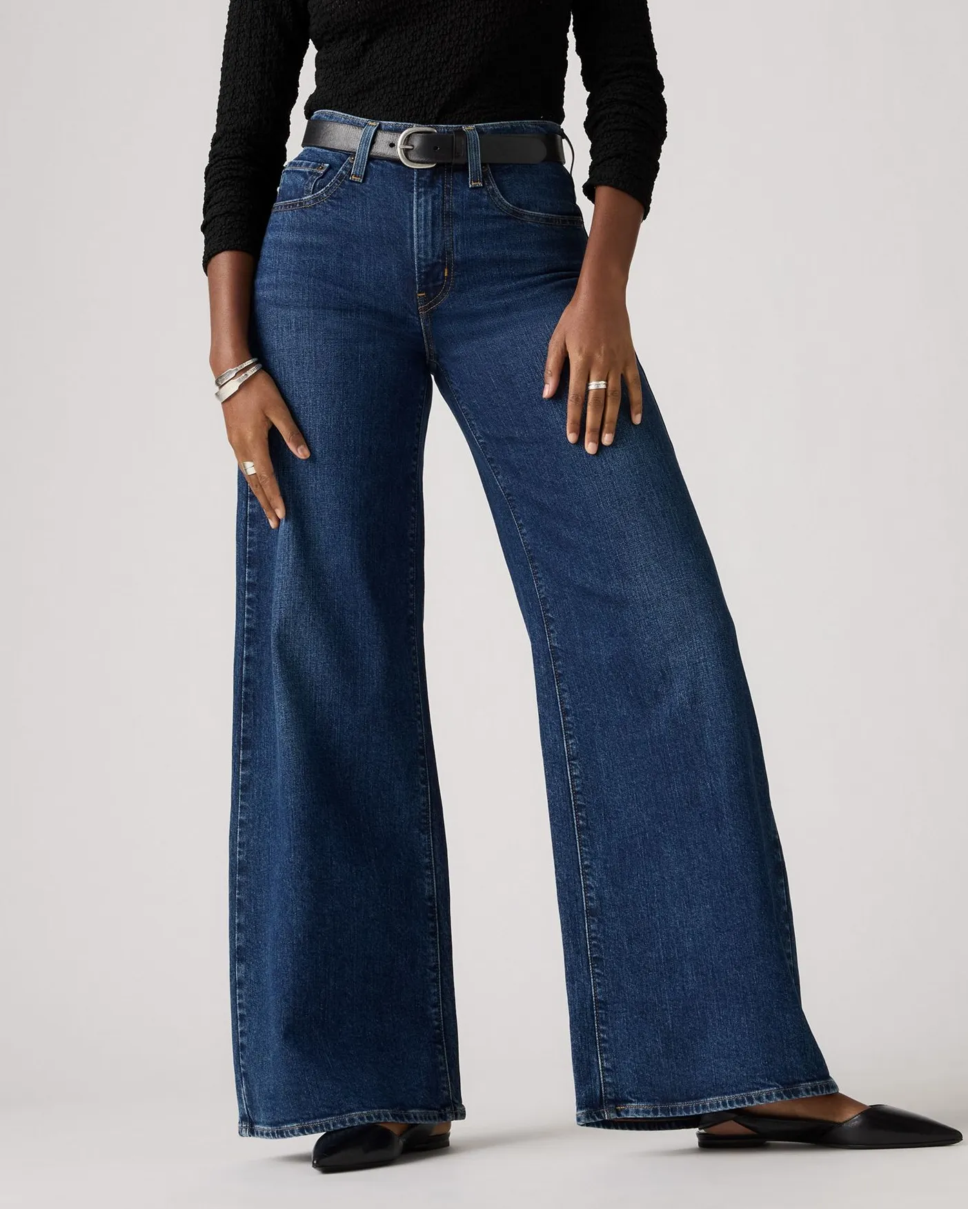Levi's? Womens 728 High Rise Wide Leg Jeans - Woodstock Advanced Stretch Recovery Anytime Wear