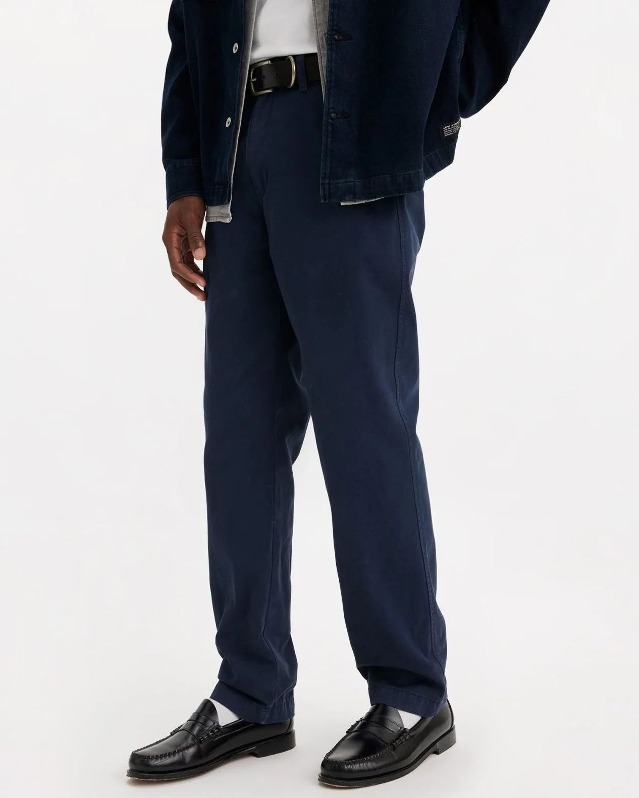 Levi's? XX Chino Authentic Straight Mens Chinos - Navy Blazer Soft GD Comfy Wear Neutral Casual