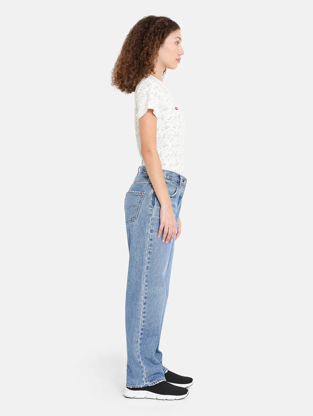 Flexible Style Relaxed Feel Women's 501 Indigo Straight Fit Mid Rise Jeans