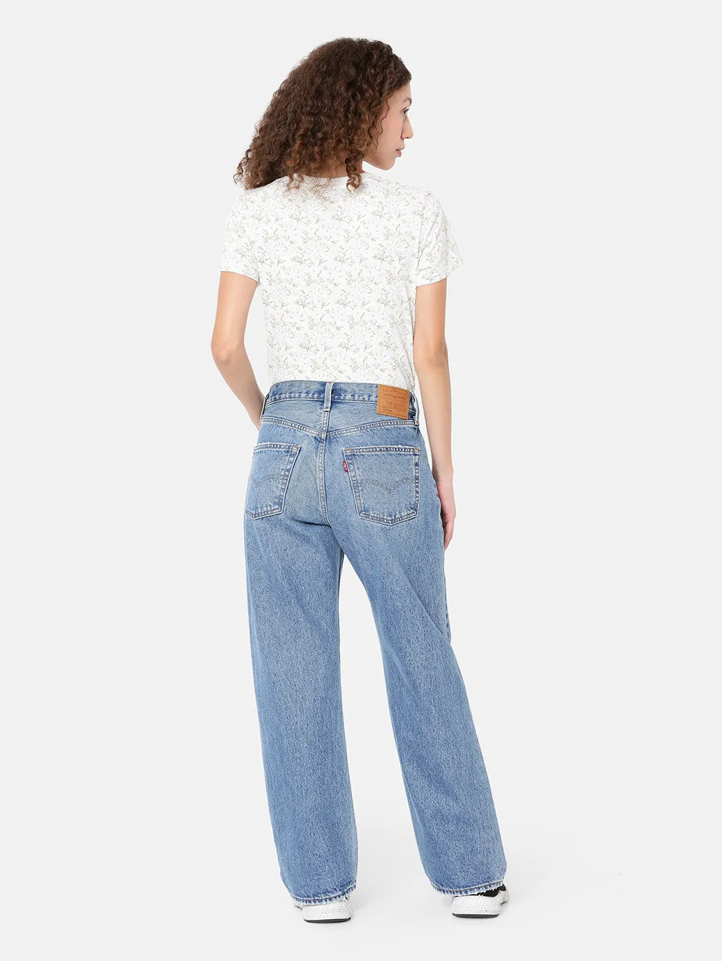 Women's 501 Indigo Straight Fit Mid Rise Jeans Basic Style Basic Piece