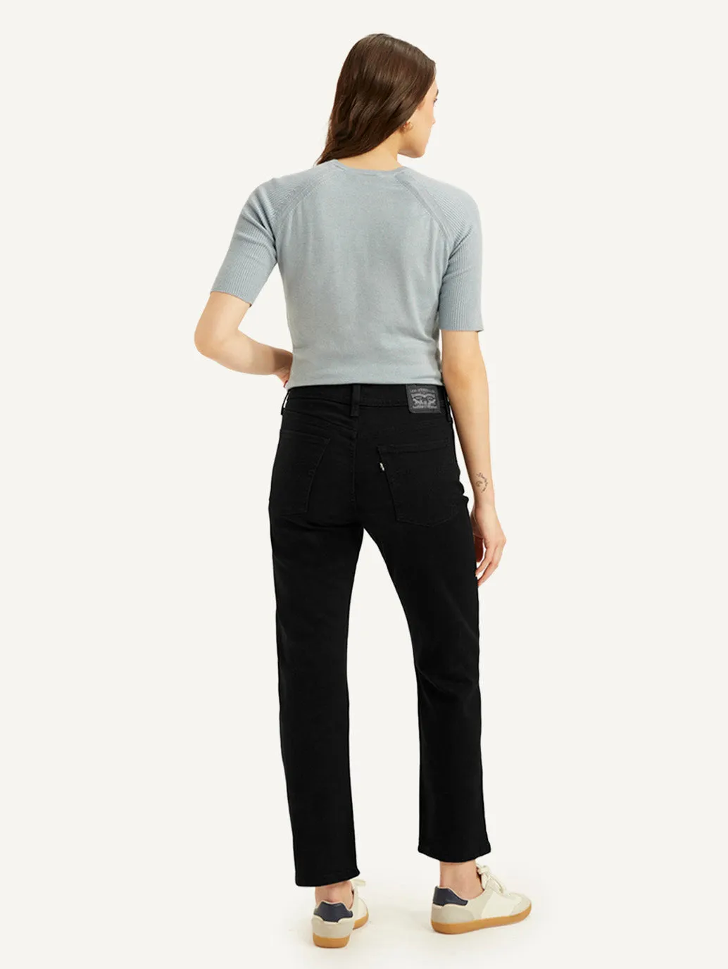 Traveler Gear Summer Vibes Fashion Lover Eco Friendly Night Out Women's Black Wedgie Straight Fit Mid Rise Jeans