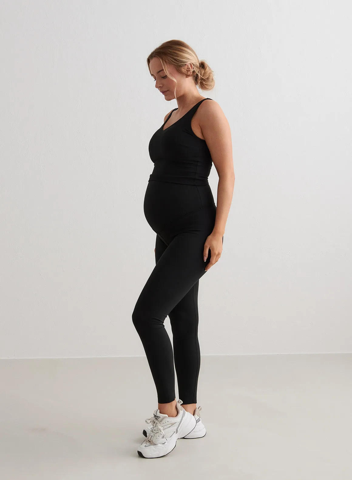 Black Sense Maternity Tights Balanced Fit Everyday Essential