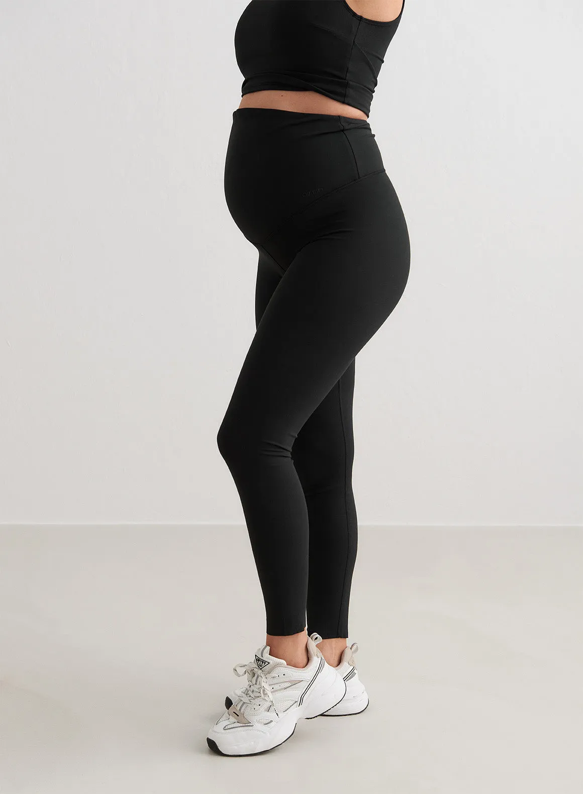 Black Sense Maternity Tights Ultra Stretch Outdoor Running Soft Touch