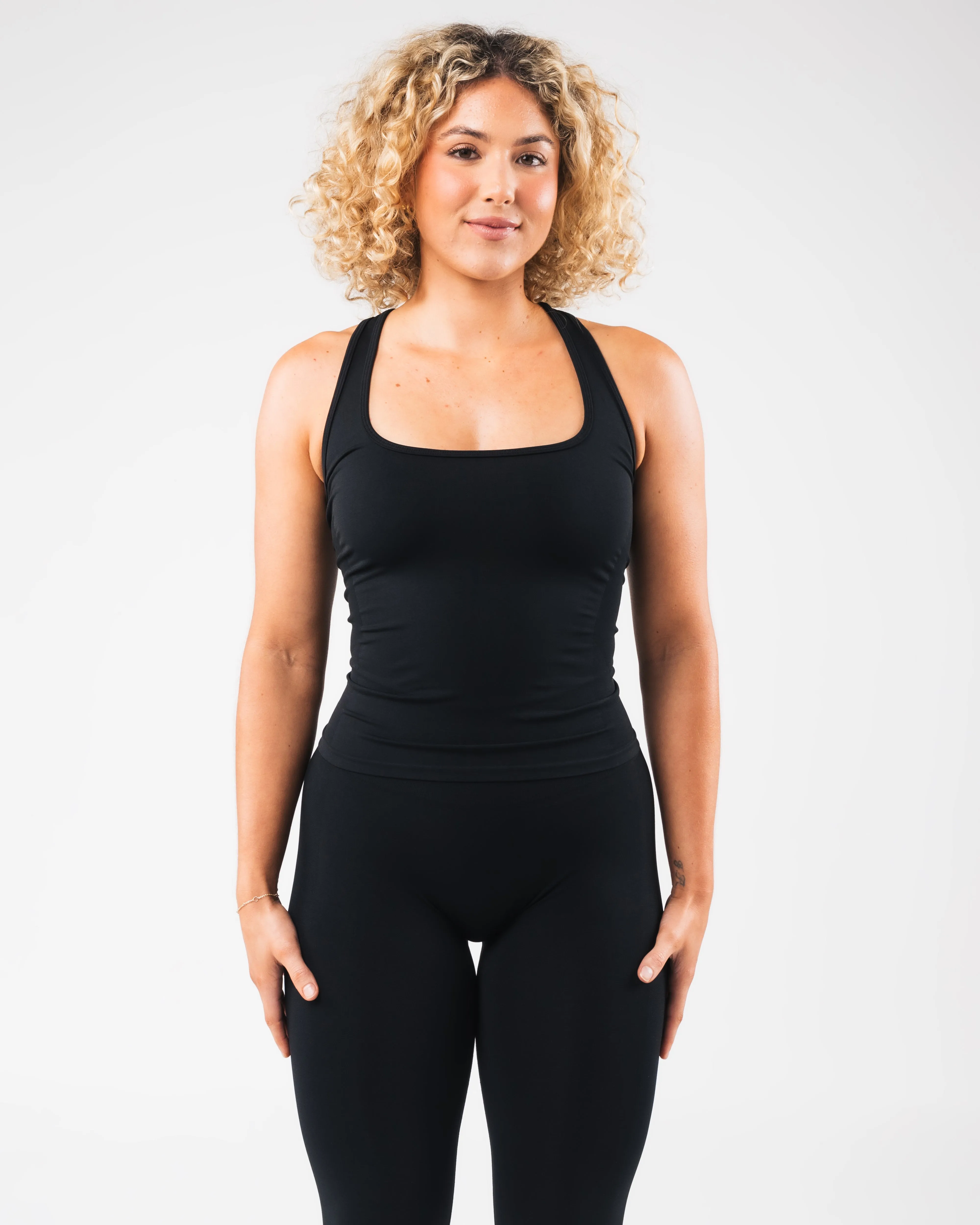 Durable Bonding Soft Touch Material Glass Tank - Black Matter
