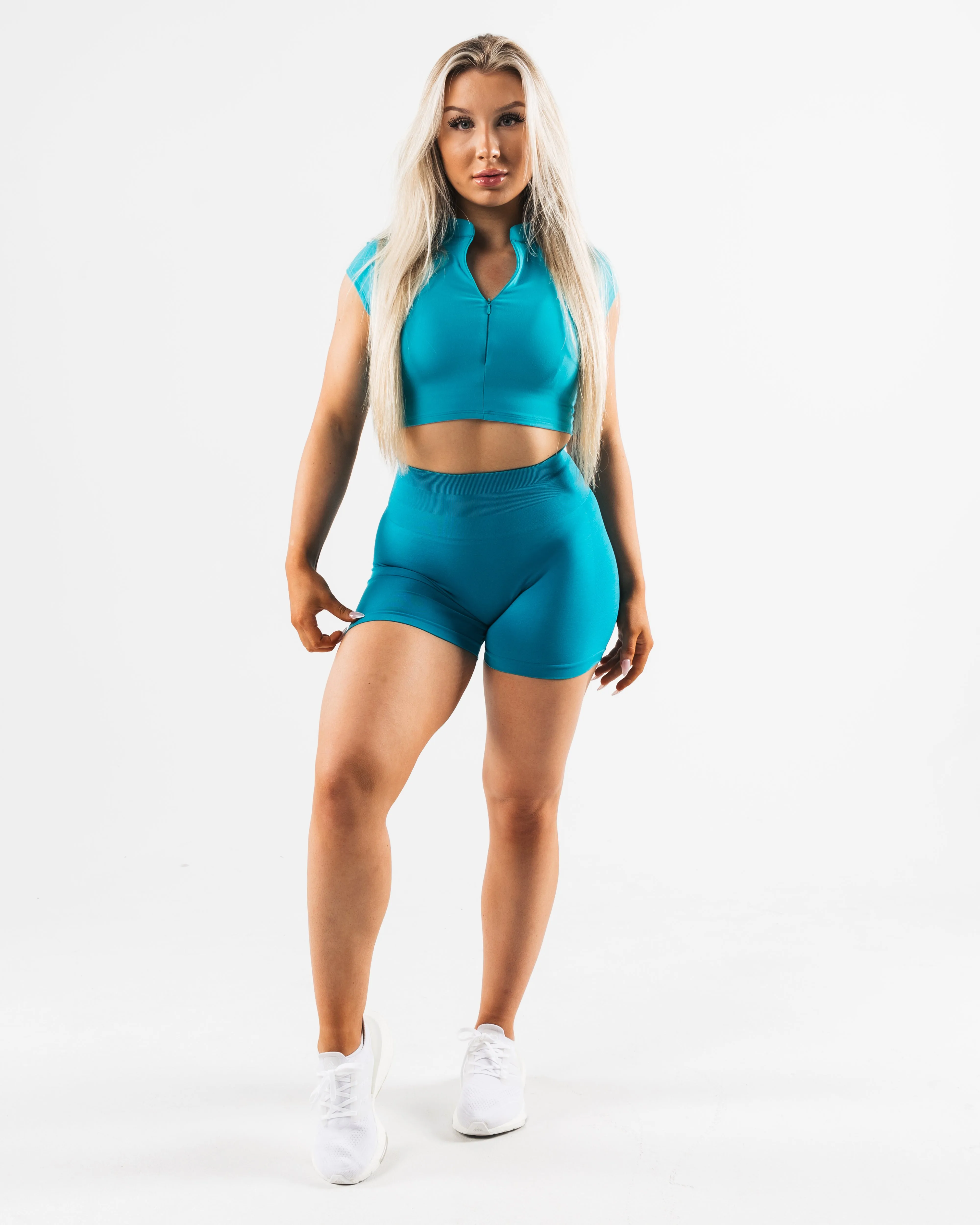 Workout clothes KDM Zip Bra - Neptune