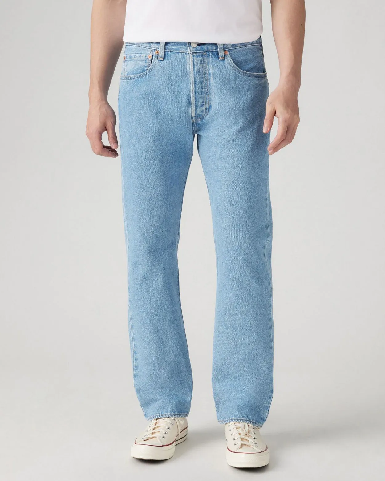 Winter Warmth Professional Wear Levi's? 501 Original Regular Fit Mens Jeans - Ferry Building Blue