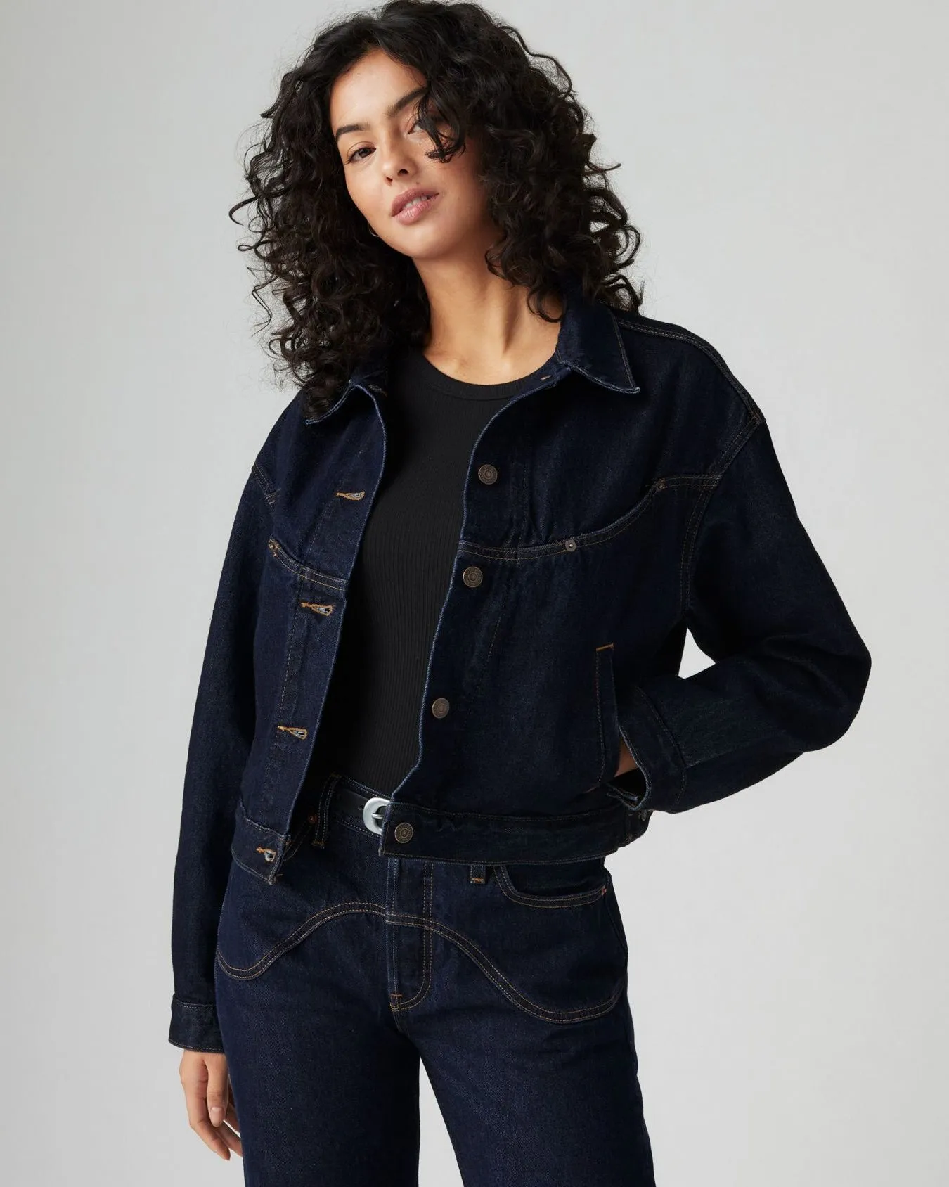 Levi's? Womens Shrunken Trucker Jacket - Dream Nice Dreams Minimal Fashion Brunch Outfit Vintage Lover Formal