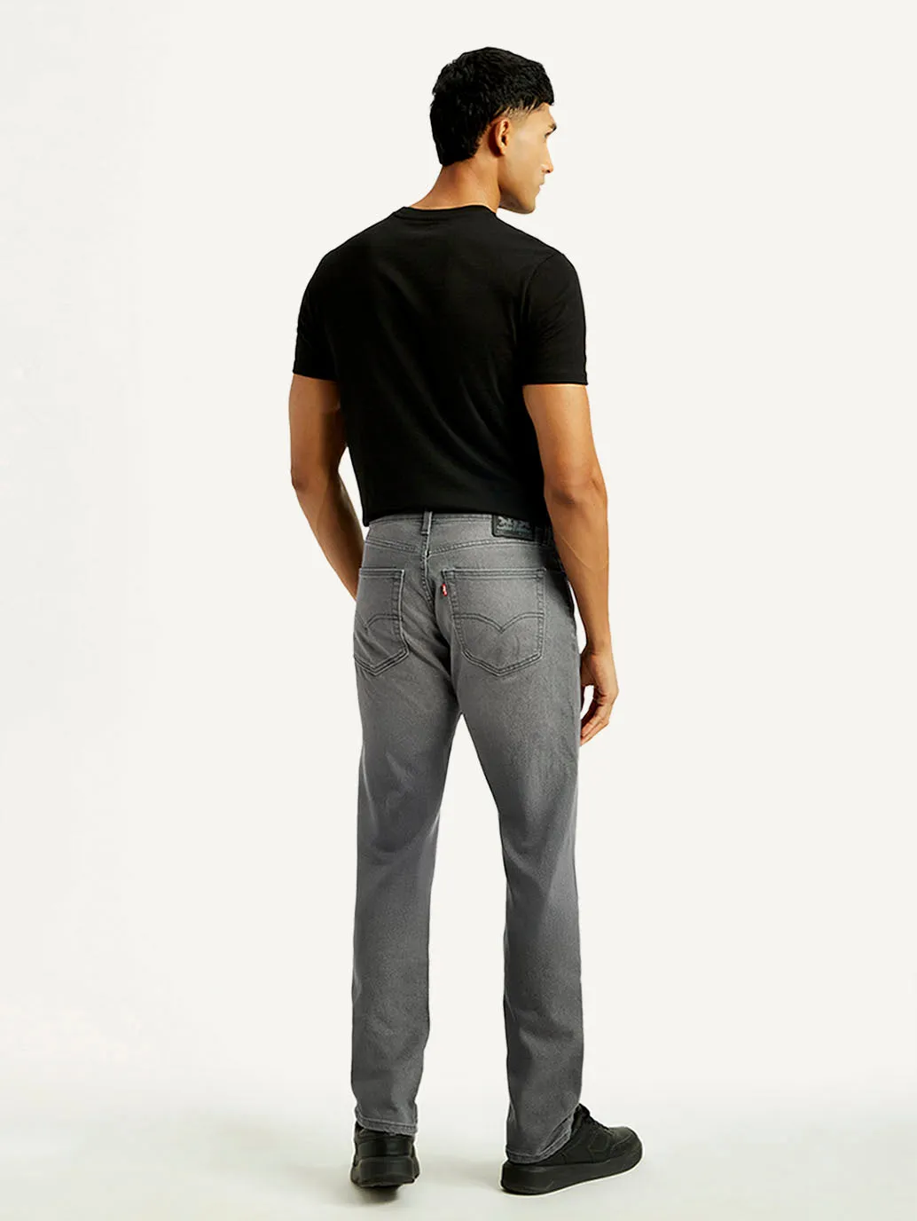 Always Stylish Men's 505 Light Grey Straight Fit Mid Rise Jeans