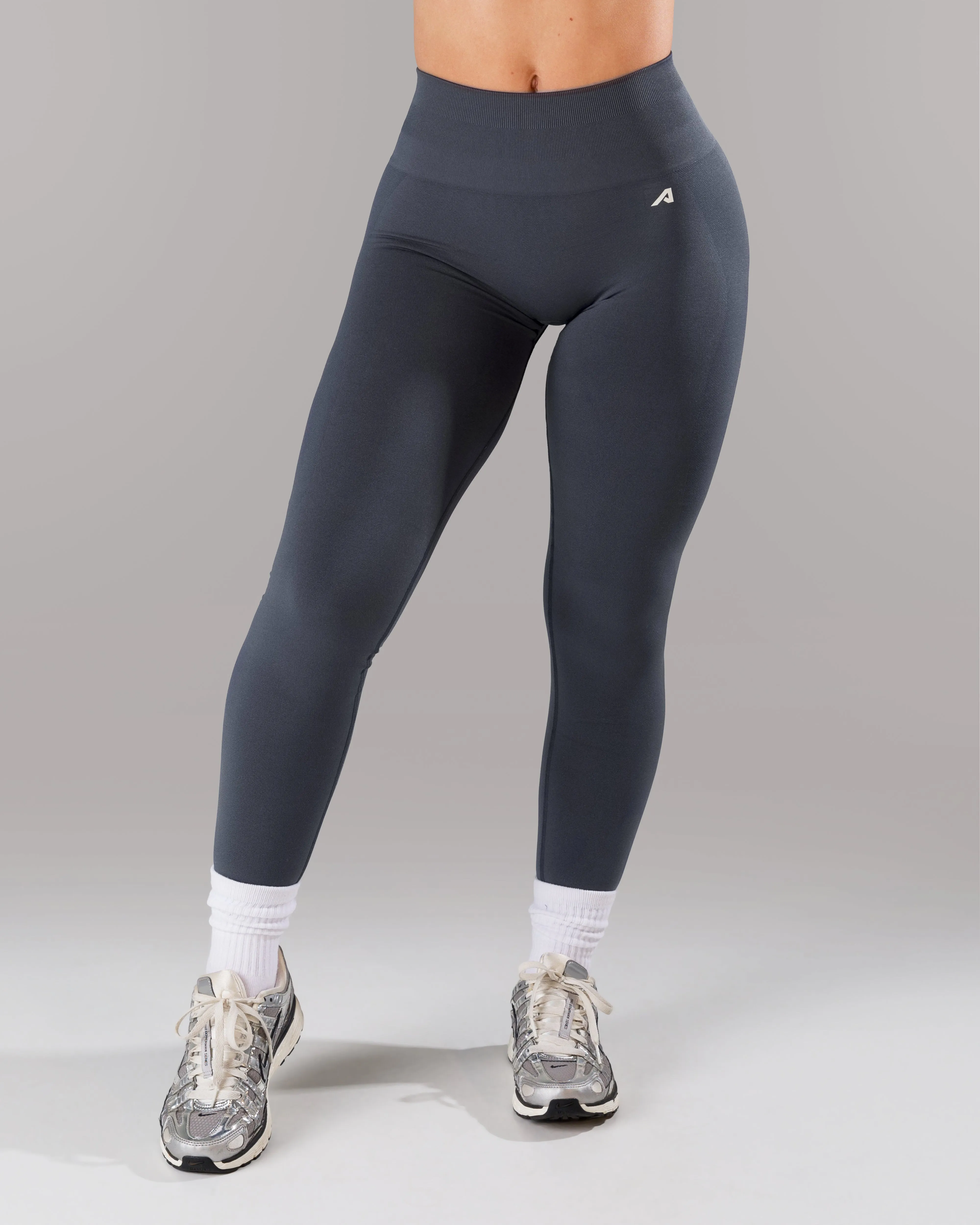 Pump Legging - Dusty Navy Non Restrictive Fit Rush Fit