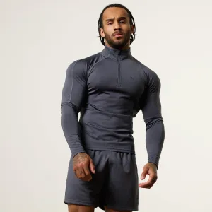 City Energy minimalistic Vanquish Essential V2 Performance Denim Blue 1/4 Zip Top