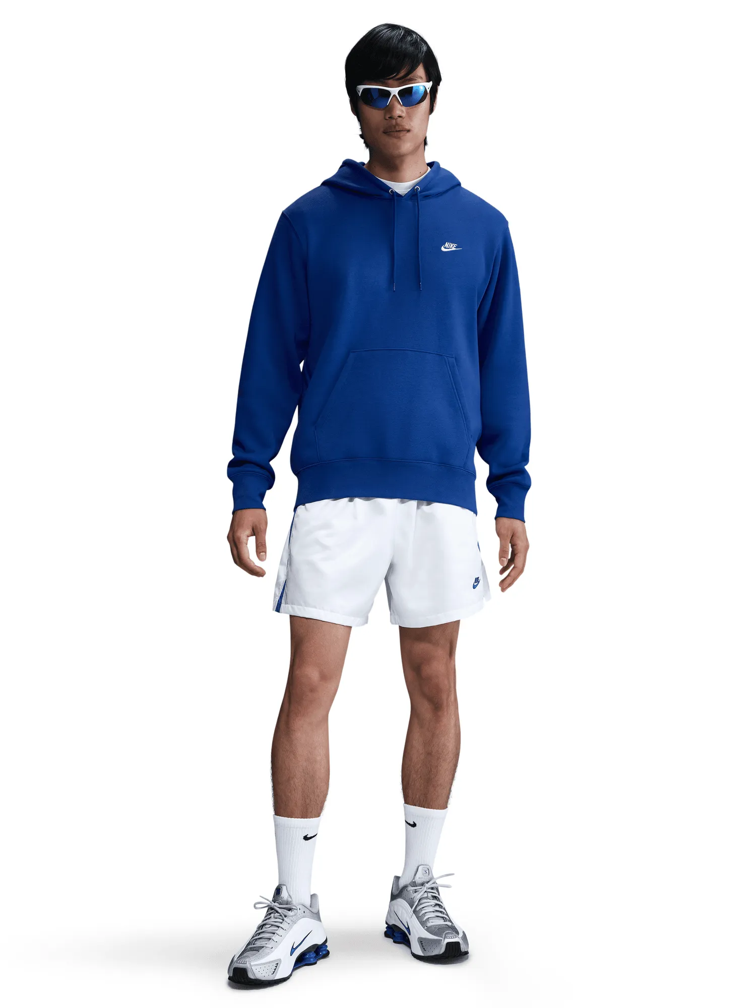Club Pullover Fleece Hoodie Street Style
