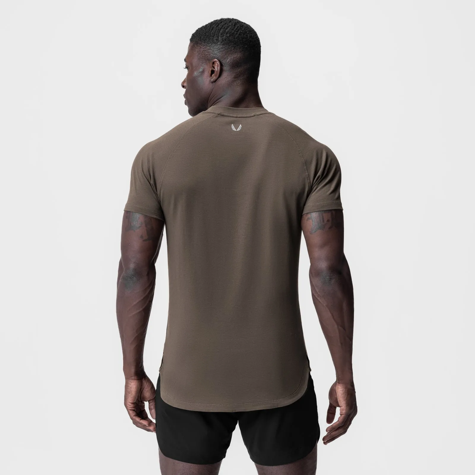 0767. Supima? Established Tee - Deep Taupe Solid Color Cozy Feeling