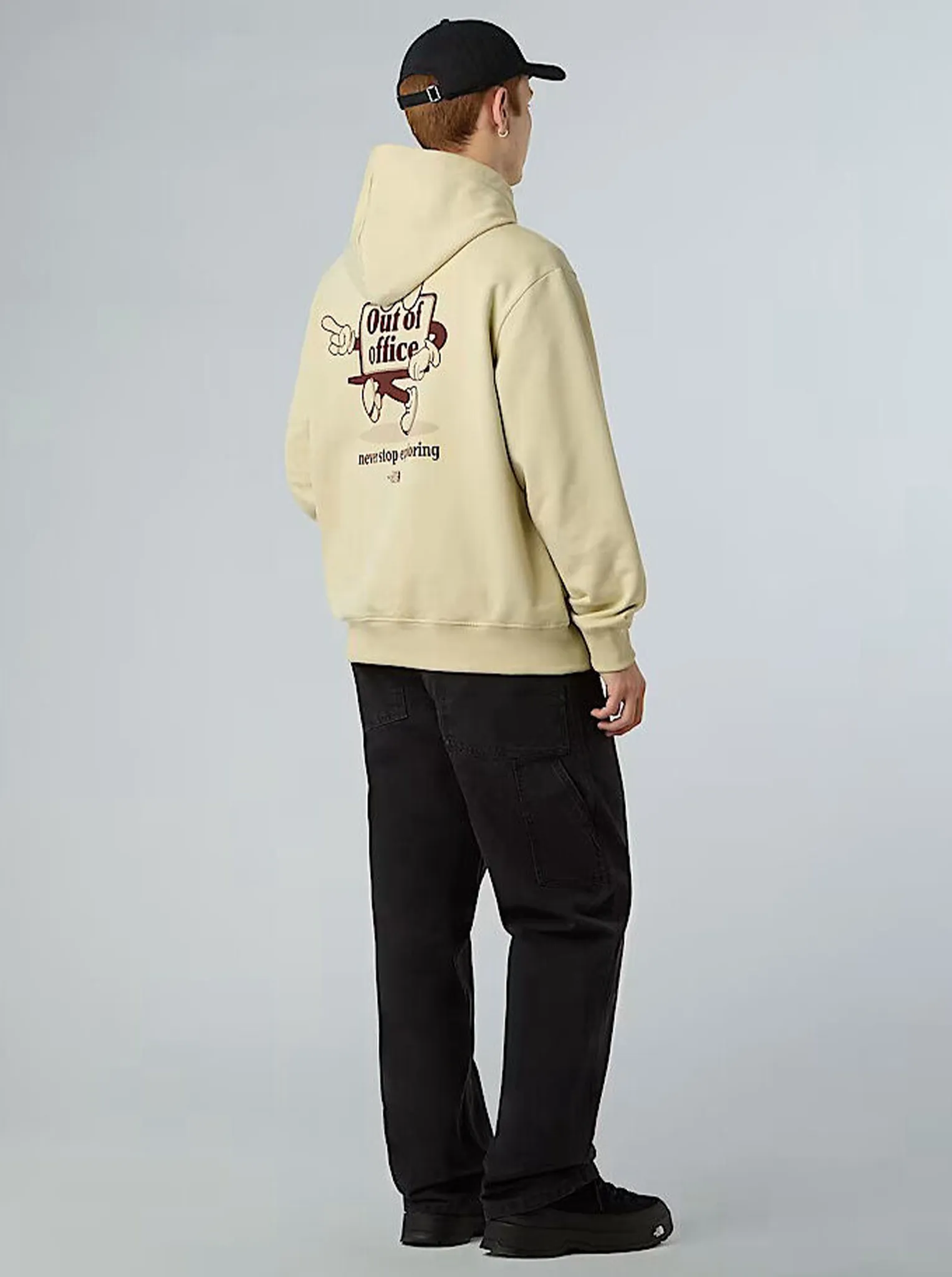 autumn getaway Cartoon Logo Relaxed Hoodie