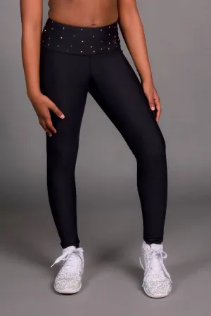 Legendary Legging in Black Crystal Anti Pilling Technology Trend Seeker Lightweight Material