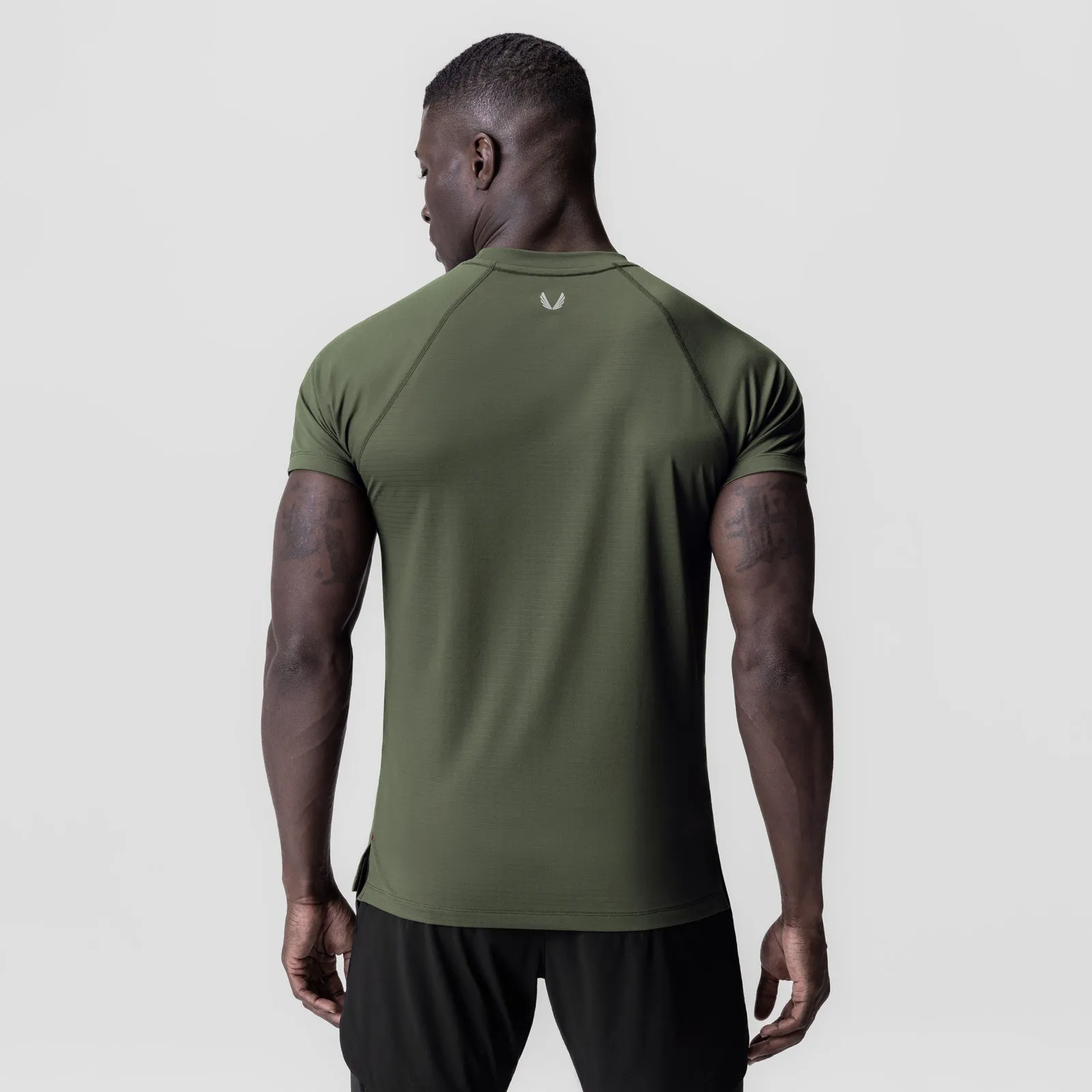 Weekend Smart EnhancedDurabilityFinish 0839. 3D-Lite? 2.0 Lycra? Fitted Tee - Olive "OTWR"