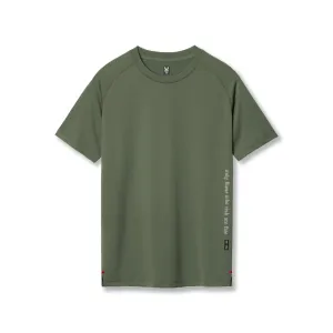 Weekend Ready Urban Casual 0839. 3D-Lite? 2.0 Lycra? Fitted Tee - Olive "OTWR"