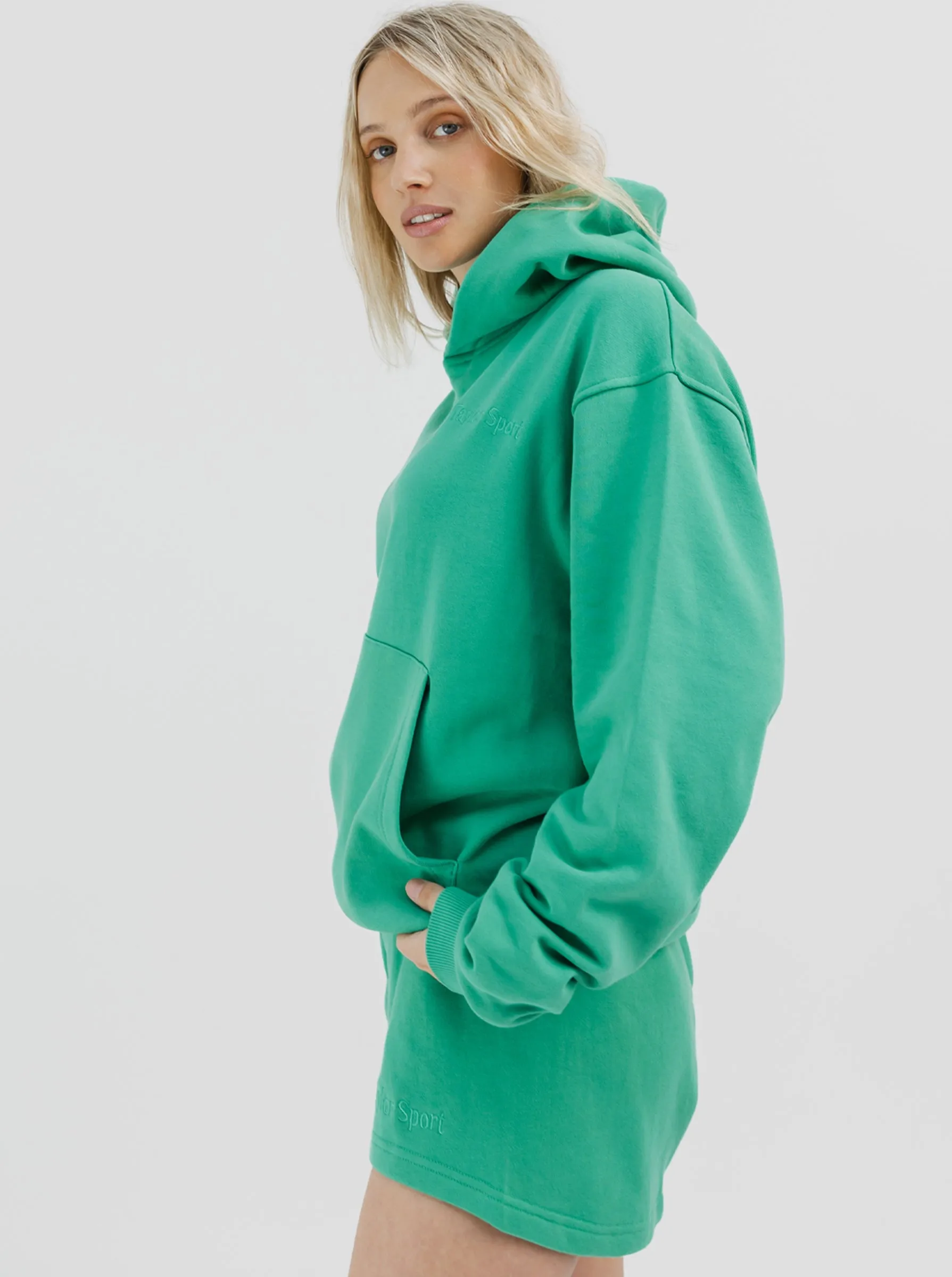 Summer Hoodie in Clover elastic waistband Barbecue wear