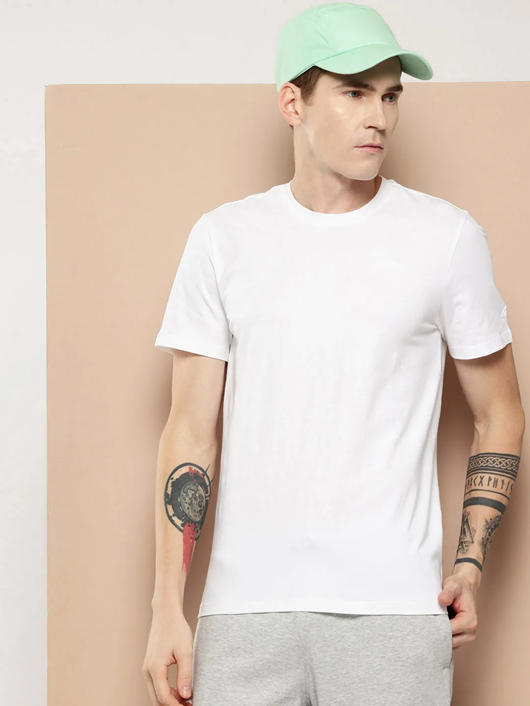 Alcis Mens Cotton Lycra Tee 4Way Stretch