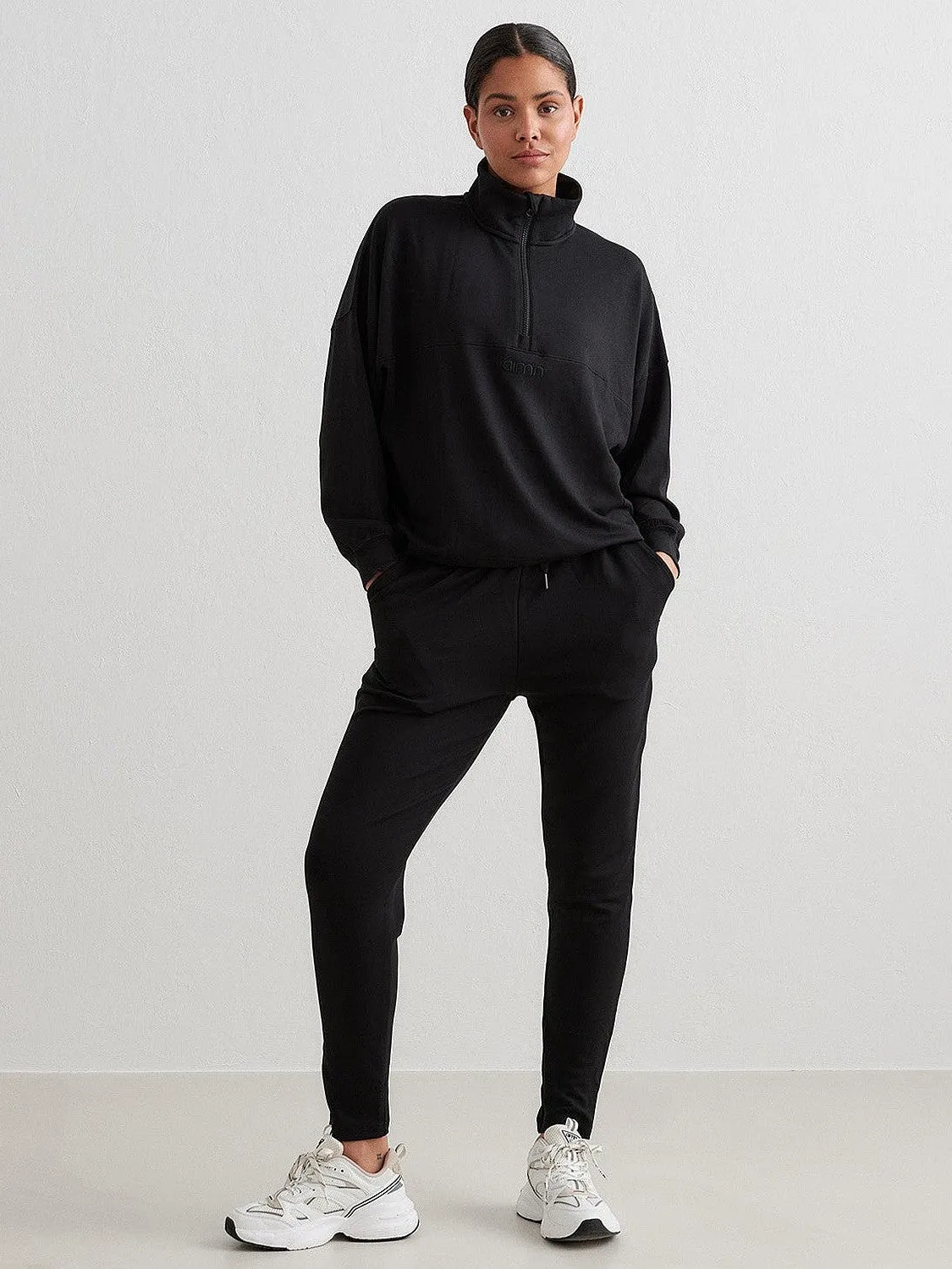 athletic style Bright Colors Black Comfy Half Zip
