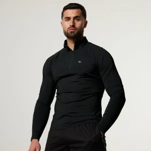 Lifestyle Motion Vanquish Essential V2 Performance Black 1/4 Zip Top