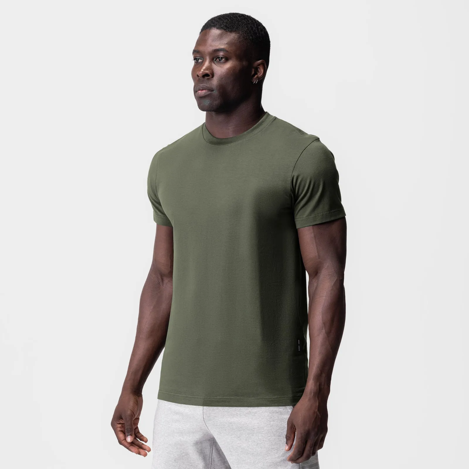 0923. Supima? Essential Tee - Olive yoga clothing