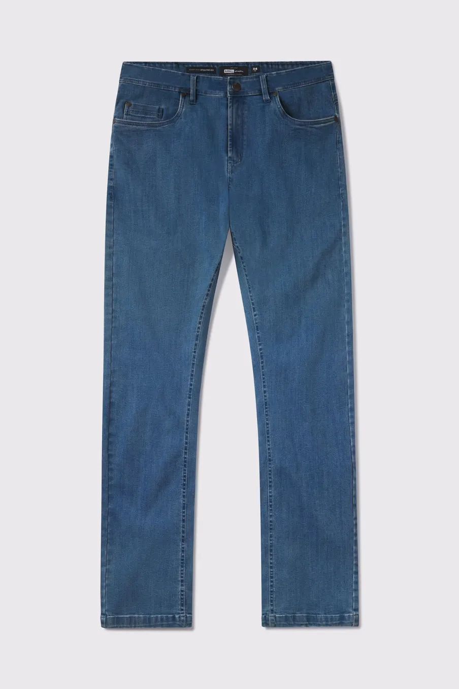 Luxury Textured Boot Cut Athletic Fit Jeans